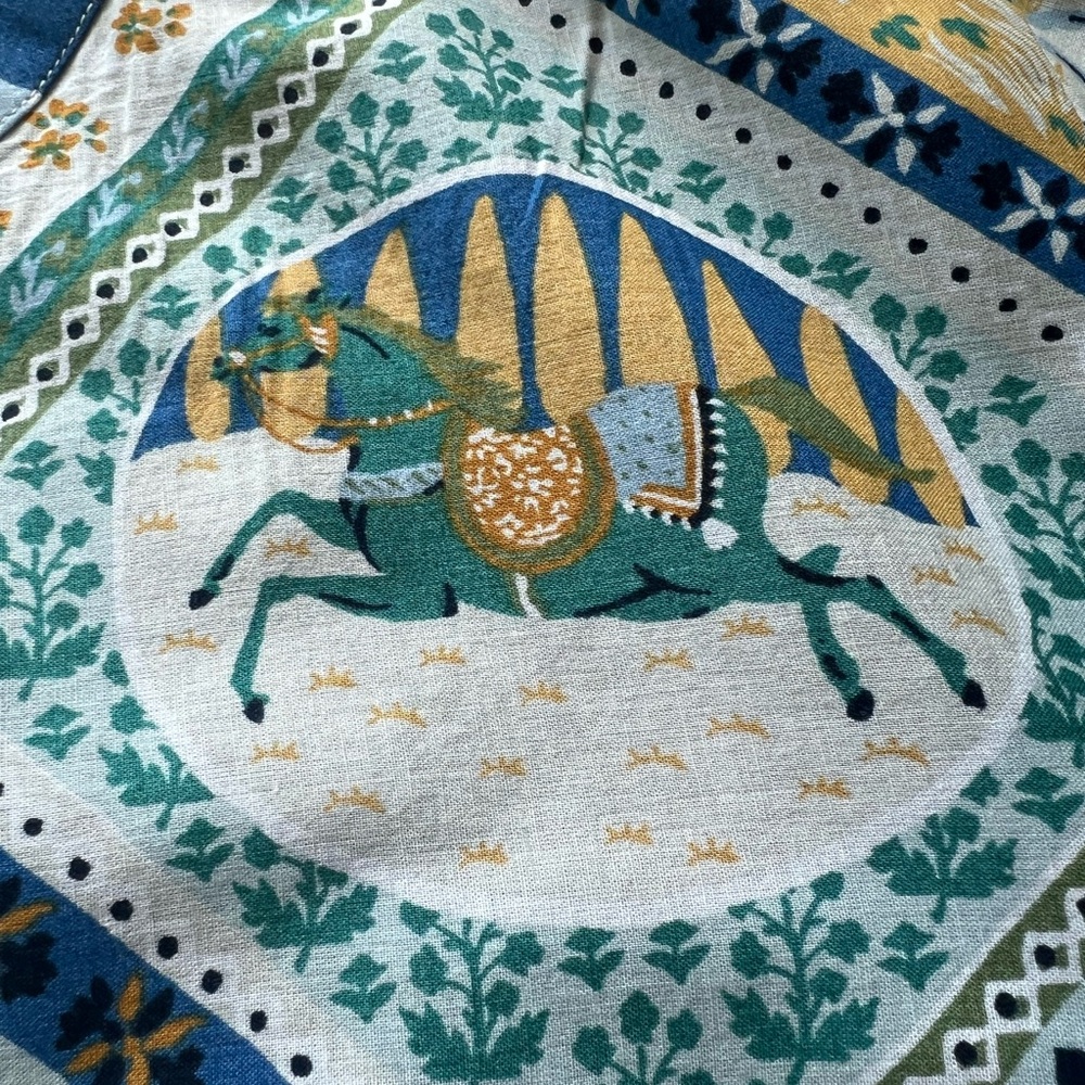 Printfresh Blue And White Horse Patterned Dress -… - image 8